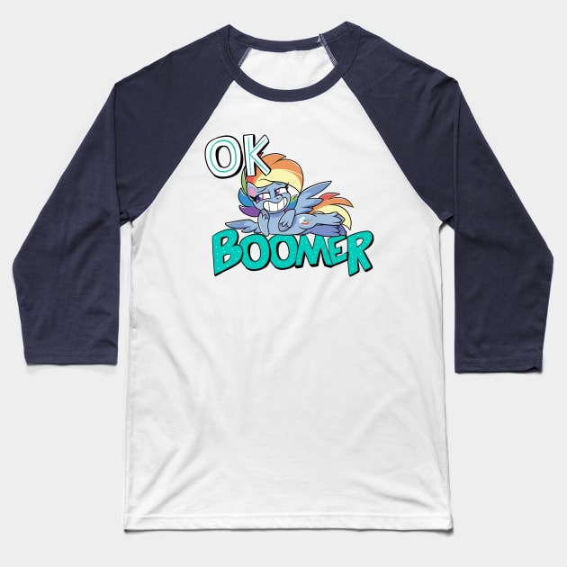 OK Boomer Baseball T-Shirt by Baja Gryphon